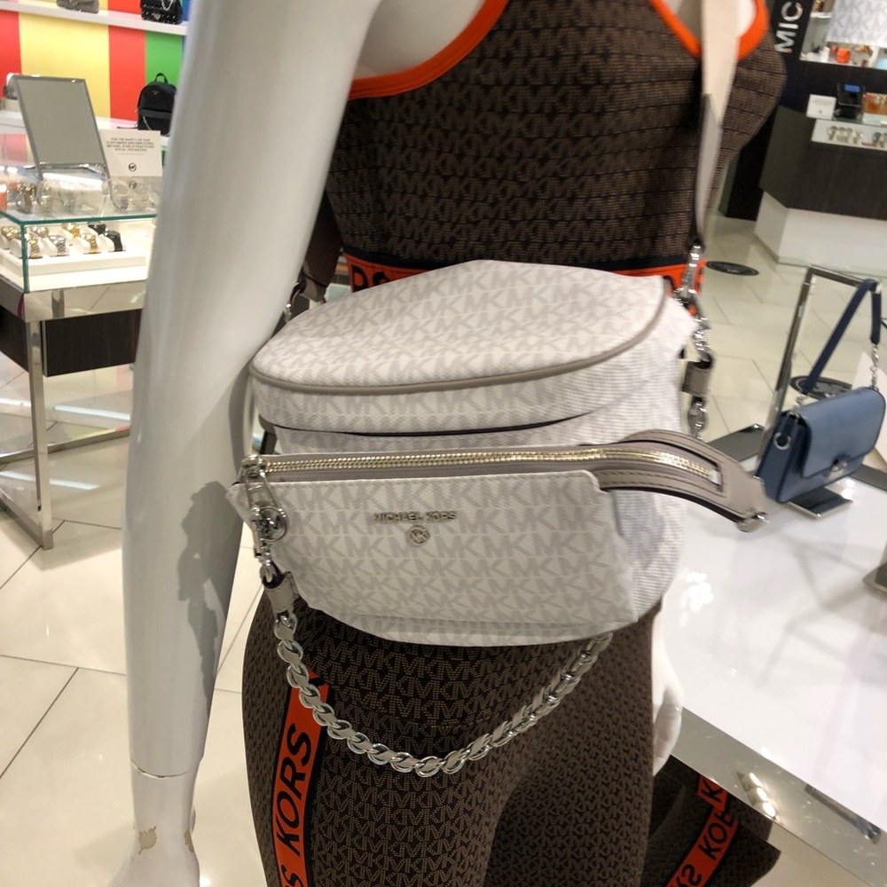 Michael Kors Slater Bag in Optic White